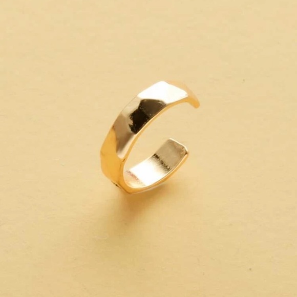 Simple Gold Earring Cuff - Picture 2 of 2